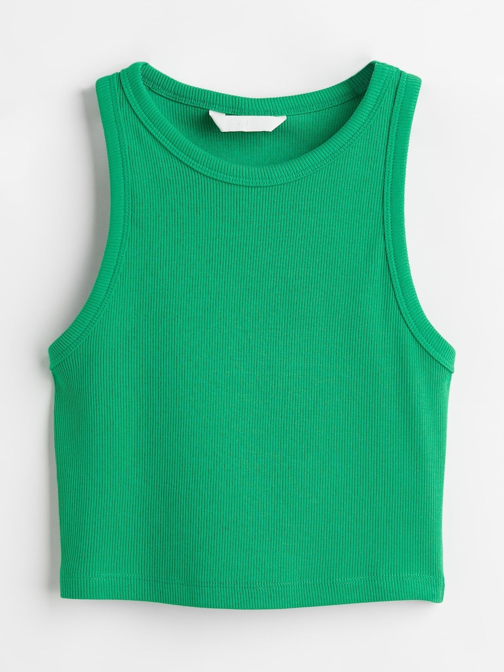 H&M green ribbed tank top